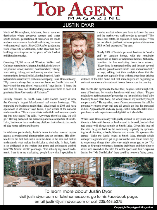 Top Agent Magazine - Justin Dyar